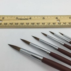 XDT#9538 Round Tip liner Artist Paint Art Brush 6pc Nail Oil Acrylic Watercolor