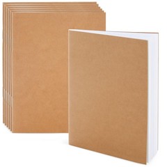 Bulk Notebooks – A6 4 x 6-Inch, Kraft, Unlined, Pack of 24 – Blank Sketchbook…