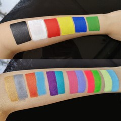 OPHIR Rainbow Face Paint Palette Body Paint Set for Halloween Party 144g/BoxSETC