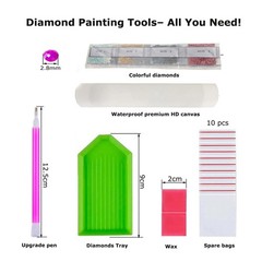 TOPCLTV Hummingbirds Diamond Art Painting Kits for Adults HS002-1