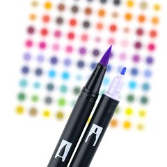 Tombow 56187 Dual Brush Pen Art Markers, Pastel, 1 Count (Pack of 10), Pastel