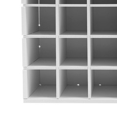 2PCS 64-Grid Paint Bottle Organizer, Wall-Mount Paint Holder, Paint Storage Rack