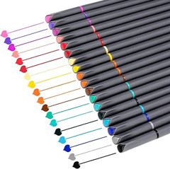 18 Colors Journal Planner Pens, Office School Supplies, Fine Point Fineliner Dra