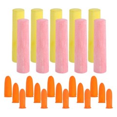 10 Pcs Sidewalk Chalk Bulk, 4 Inch Big Chalk with Finger Cots, Red/Yellow