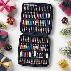 Exclusive Acrylic Paint Markers Gift Set of 62 with Case, Great for Kids and …