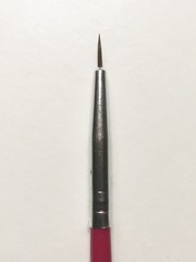 M00989-Try MOREZMORE 1pc Mini Fine Point Tip Detail Economy Brush Doll Face