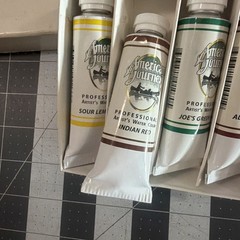 Professional Watercolor Paint Set (6) 37 ml / 1.25 Fl Oz Assorted Colors – New