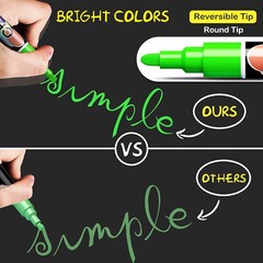 Car Window Markers for Auto Glass Washable Liquid Window Chalk Markers 6mm 12pc