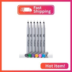 Mr. Pen- Colored Fineliner Pens, 6 Pack, 0.2mm Ultra Fine Point, Smooth Bible Jo