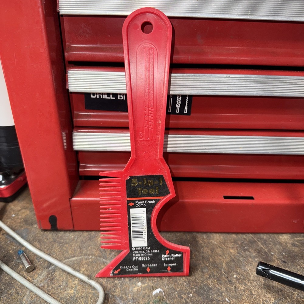 GAM Paint Brush Comb 5 In 1 Tool PT05625 Vintage