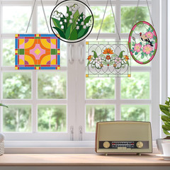 Stained Glass Painting Kit for Adults Includes 7 Colors Suncatchers Crafts DIY
