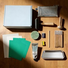 Linocut Kit for Printmaking,Stamp Making Kit, Linoleum Blocks Carving Tools,Incl
