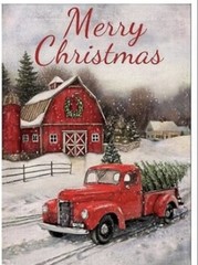 Z003 Diamond Painting Kits Christmas Truck Barn