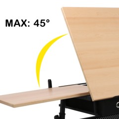 Drafting Drawing Table Desk 9 Levels Adjustable angle with Stool Arts Crafts