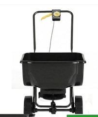 Broadcast Spreader, 70LBS Capacity, Walk-Behind Push Spreader, 15-Level Adjustme