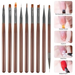 9Pcs Artist Paint Brushes Set Art Acrylic Oil Watercolour Painting Craft Model