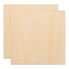 2Pcs, 3mm Basswood Plywood Sheets 4″x4″x1/8″ Plywood Boards Craft Wood Sheet