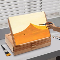 Adjustable Storage Box Easel,Painting Board Stand with Drawers,Storage Box Easel