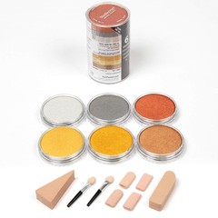 PanPastel Artist Pastels by GOLDEN, Metallic Colors Set, 6 Color, Professional A