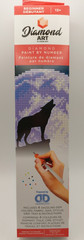 Diamond Dotz Beginner Diamond Art Kit • Wolf Moon • 8×8 #56768 NEW