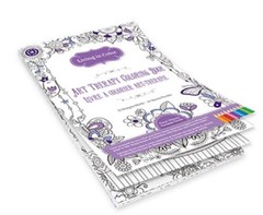 Adult and Teen Coloring Book 6.25″ x 9″ Floral Whimsy Designs Themed Pad