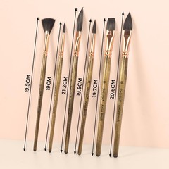 Sable Watercolor Brushes – 6pcs Professional Paint Brushes for Artist Round Tip,