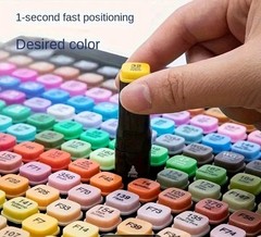 168 Colors Alcohol Markers Set, Dual Tips Blender Art Markers