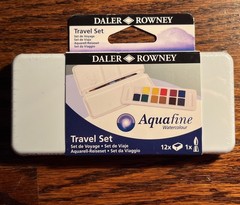 Daler Rowney Aquafine 12-pc Watercolour Travel Box Set New LOOK 👀