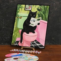 Paint by Numbers Kit for Adults Beginner, Black 16 x 20 inches, MT20891-US