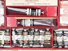 1948 Marshall’s Photo-Oil Colors Advanced Set Hand Tinting Kit Brooklyn NY