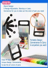 Dual Tip Markers for Kids, Washable Markers Set, Art Marker with Stand Portab…