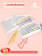Woomer Colored Pencils 133 Colors, 162 Pcs Set with Paper for Artists