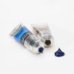 Versatile 1.25oz Lamp Black Water Mixable Oil Paint for Indoor & Outdoor Art