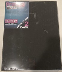 Practica Streched Canvas Multipack Black – 11” X 14”, 5/8” Deep – 2 Pack – New