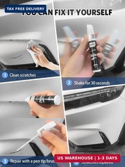 Oxford White(YZ/Z1/M6887) for Ford Touch Up Paint Pen, 2 in 1 Car Scratch Remove