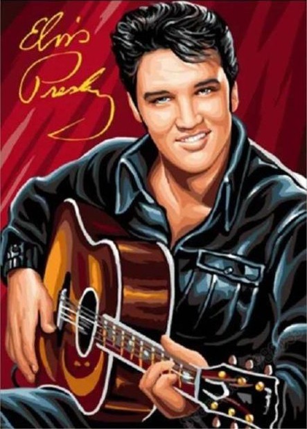 Elvis DIY Full Round Drill 30x40cm Diamond Painting