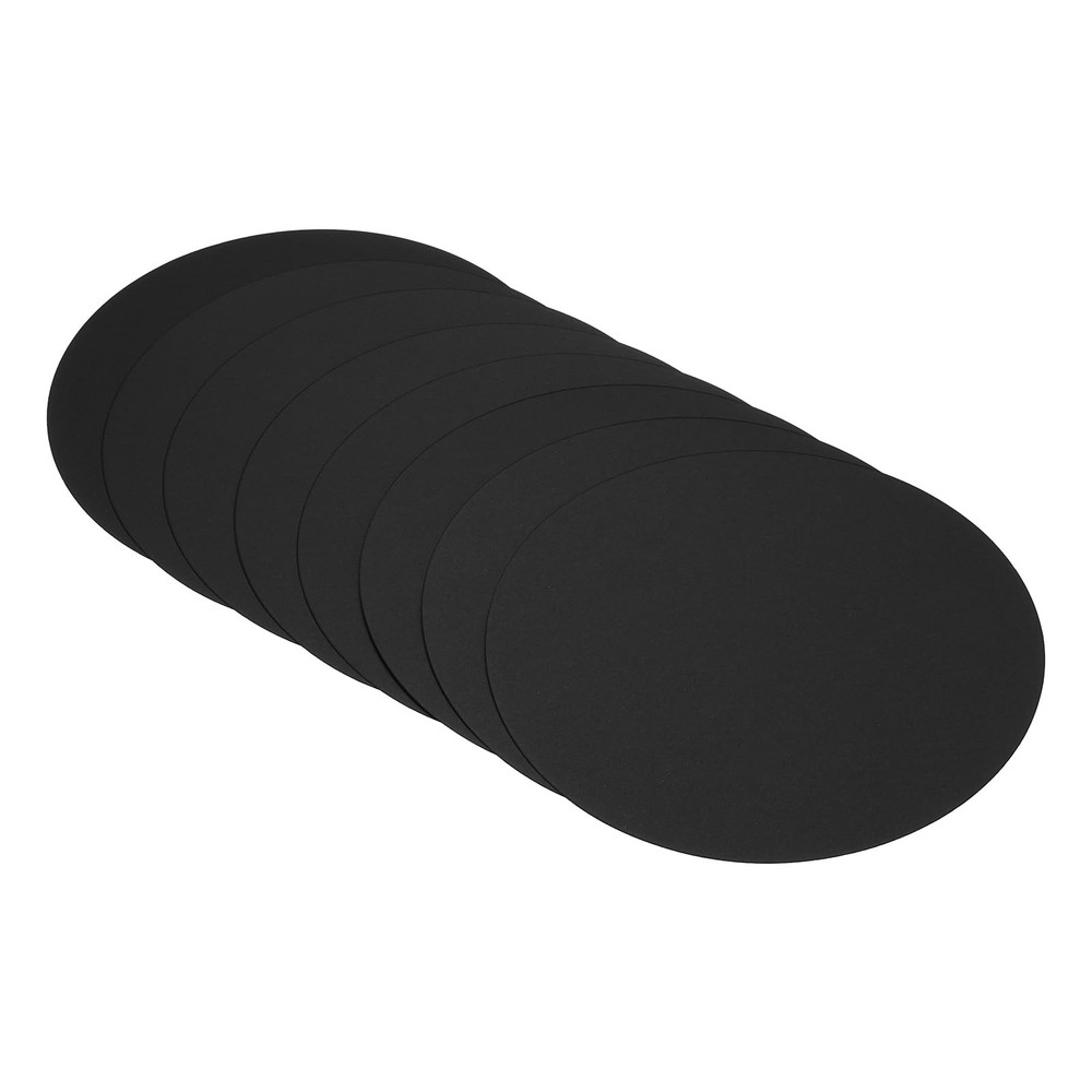 PATIKIL 5.9-inch Round Cardboard Paper, 40 Pcs 200gsm Thick 5.9-inch, Black