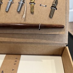 Cavallini & Co. Calligraphy Set with Pen, Assorted Nibs, Black Ink