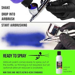 Neon Green Acrylic Special Effects Airbrush Paint – 8oz Ready to Spray Air Br…
