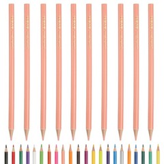 Beige Color Drawing Pencils for Adult Coloring Books, 10 Pcs