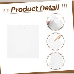 20pcs 1.8 x 2.4″ White Paper Photo Frame Display Banner with Clips and String