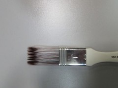 Tobgi Special Effect White and Brown Synthetic Mixture Hair Brush 1” F/shipping