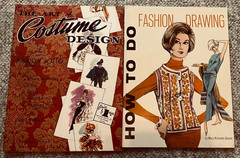 VTG Fashion Drawing/Art of Costume Design Instruction Books, Lot of 2