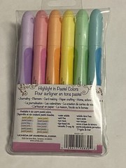 Marvy Uchida Highlighter Marker Pens 6pcs Color Assorted Set PastelLiner