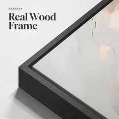 Large Framed Neutral Abstract Wall Art for Living Room, 3 Piece Modern Canvas…