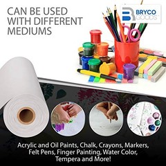 White Kraft Paper Roll 18″ 100ft Packing Painting Drawing Banner Bulletin Board