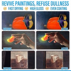 Clear Acrylic Paint Sealer, High Gloss Varnish for Painting &