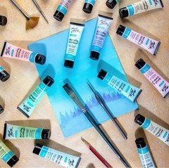 Mont Marte Acrylic Colour Pastel Paint Set Signature 24Pc X 36Ml (1.2 US Fl.Oz),