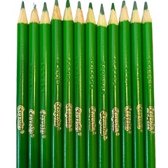New Crayola Colored Pencils 12 Count Yellow Green