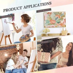Tree Paint by Numbers Kit for Adults Beginners, Vase Paint by Number Kits on Can